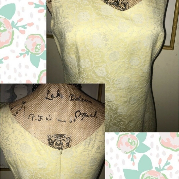 Vintage Isabel Ardee Floral Brocade Sheath Dress~8 - Picture 7 of 8